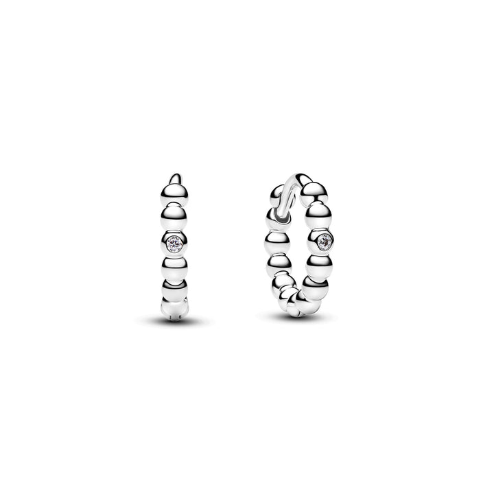 Pandora Huggie Ohrringe mit Perlen - 294823C01