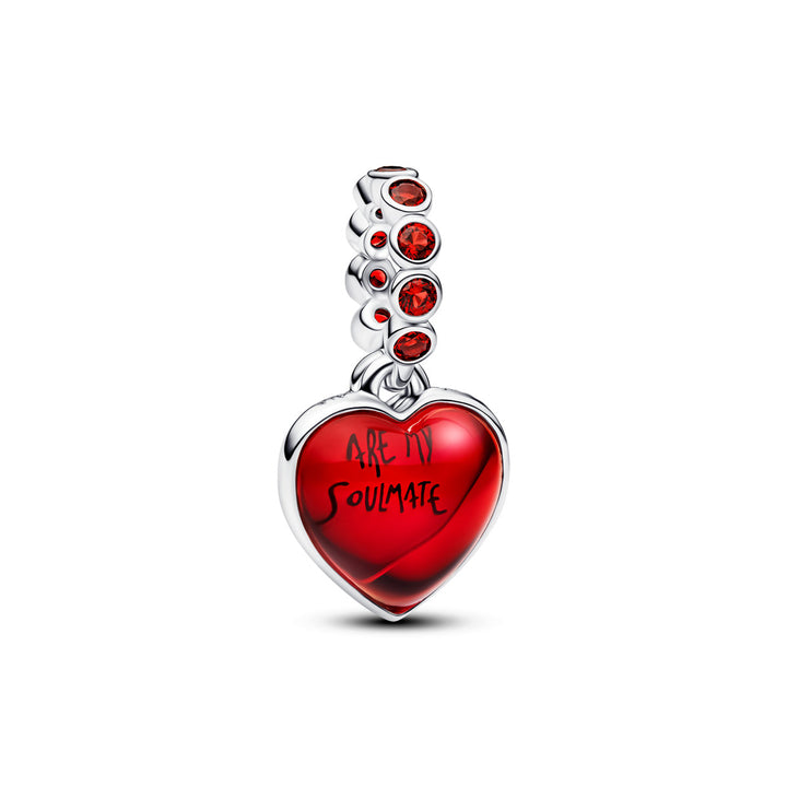 Pandora Charm Pendant Double Cœur Murano Rouge - 794429C01