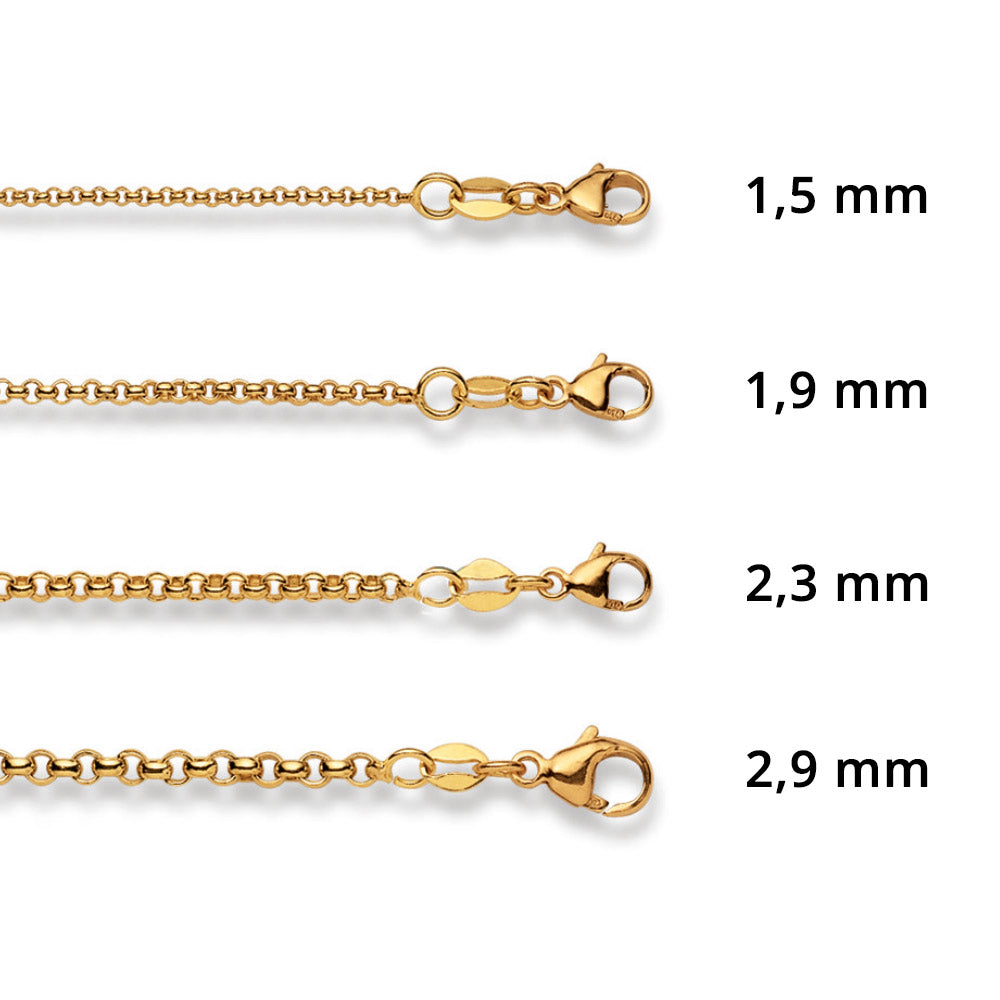 Luxoia Gold Classics Erbskette Gelbgold 750/18k