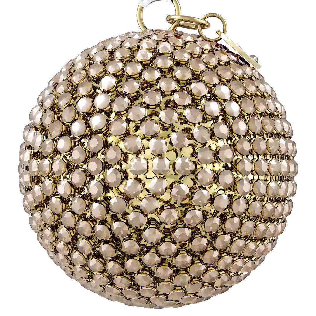 Swarovski Holiday Magic Classics Crystal Mesh Ball Ornament Gold tone - 5760467