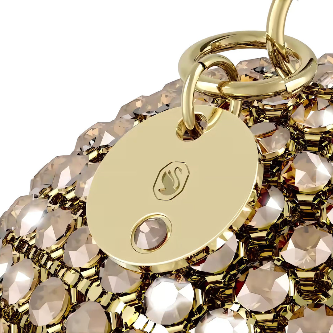 Swarovski Holiday Magic Classics Crystal Mesh Ball Ornament Gold tone - 5760467