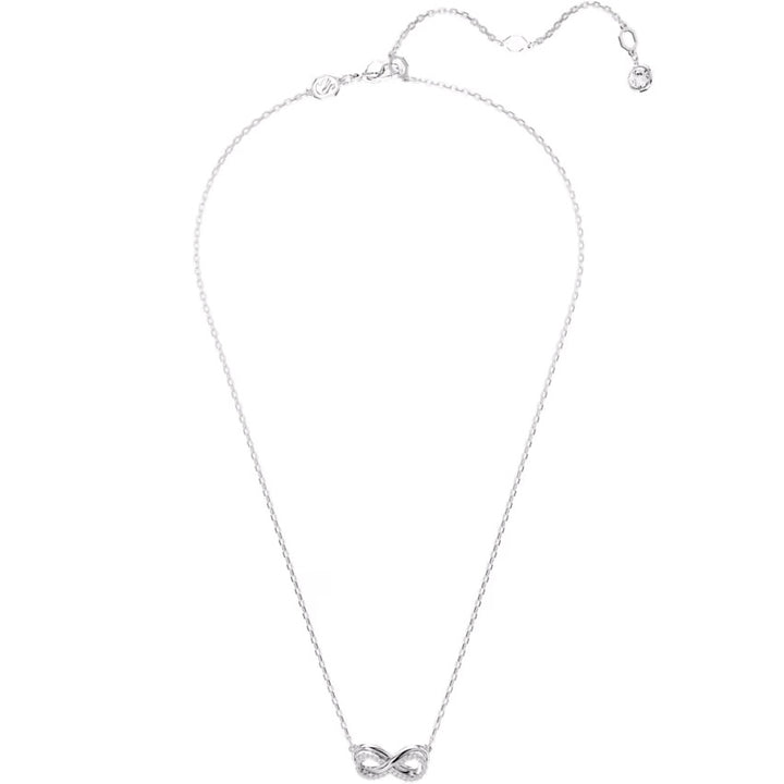 Swarovski Hyperbola Halskette Pavé Unendlichkeit Weiss Rhodiniert - 5687265