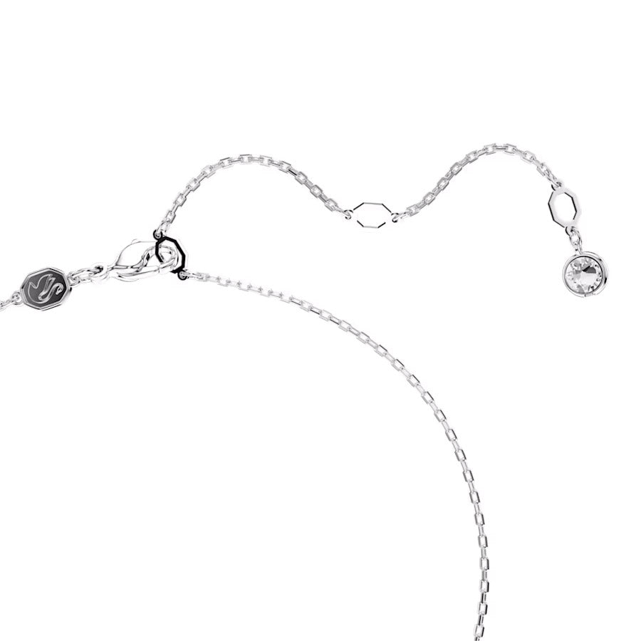 Swarovski Hyperbola Halskette Pavé Unendlichkeit Weiss Rhodiniert - 5687265