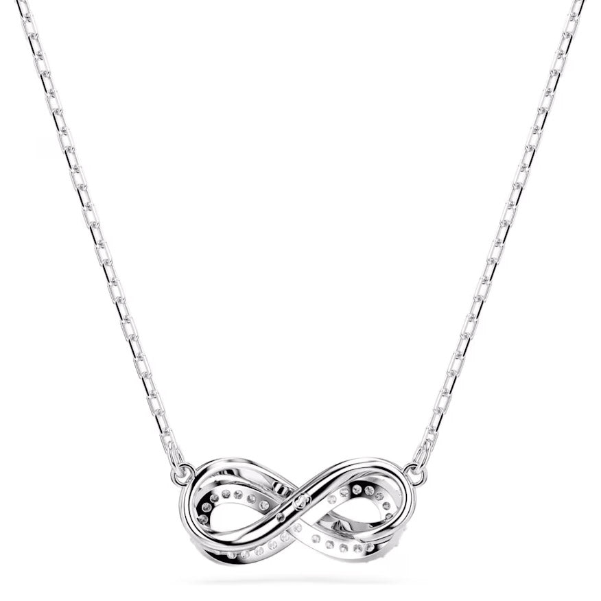 Swarovski Hyperbola Halskette Pavé Unendlichkeit Weiss Rhodiniert - 5687265