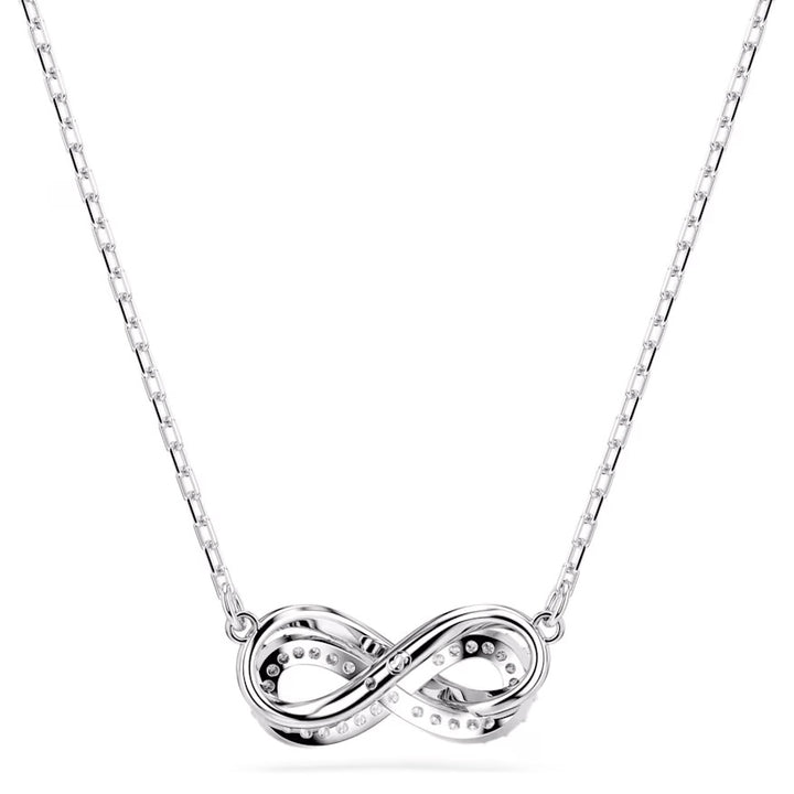 Swarovski Hyperbola Halskette Pavé Unendlichkeit Weiss Rhodiniert - 5687265