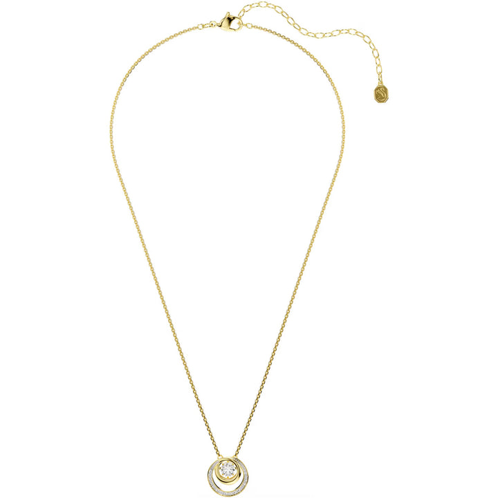 Swarovski Hyperbola Halskette Rundschliff Weiss Goldlegierungsschicht - 5738248