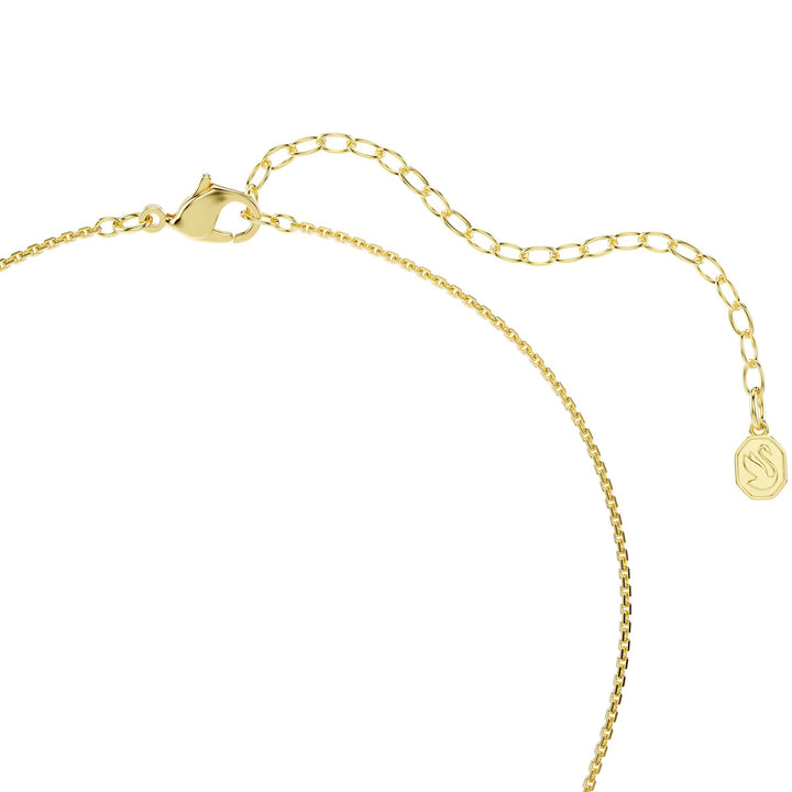 Swarovski Hyperbola Halskette Rundschliff Weiss Goldlegierungsschicht - 5738248