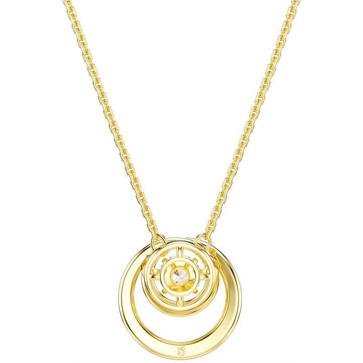 Swarovski Hyperbola Halskette Rundschliff Weiss Goldlegierungsschicht - 5738248