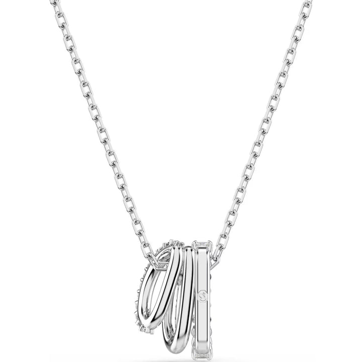 Swarovski Hyperbola Halskette Rundschliff Weiss Rhodiniert - 5737064