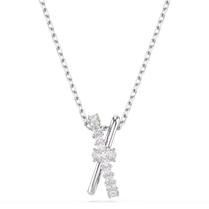 Swarovski Hyperbola Halskette Verschiedene Schliffe Twist Weiss - 5689723