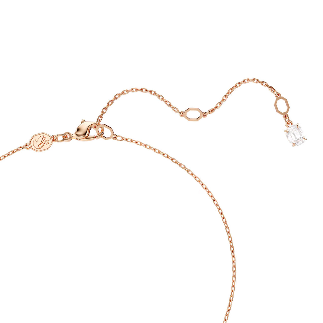 Swarovski Hyperbola Halskette Verschiedene Schliffe Twist Weiss Roségold Legierungsschicht - 5689788