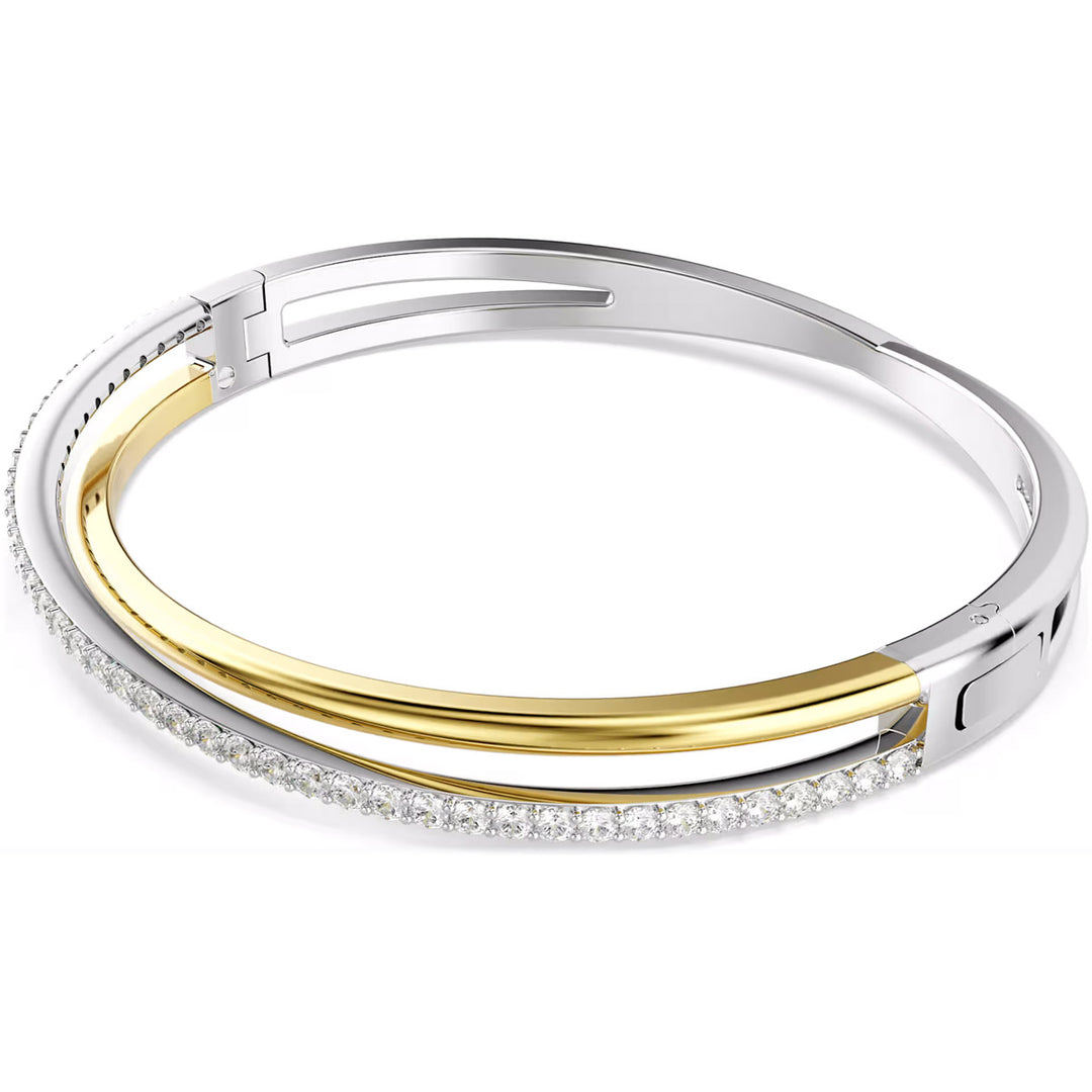 Swarovski Hyperbola Armreif Rundschliff Weiss Metallmix