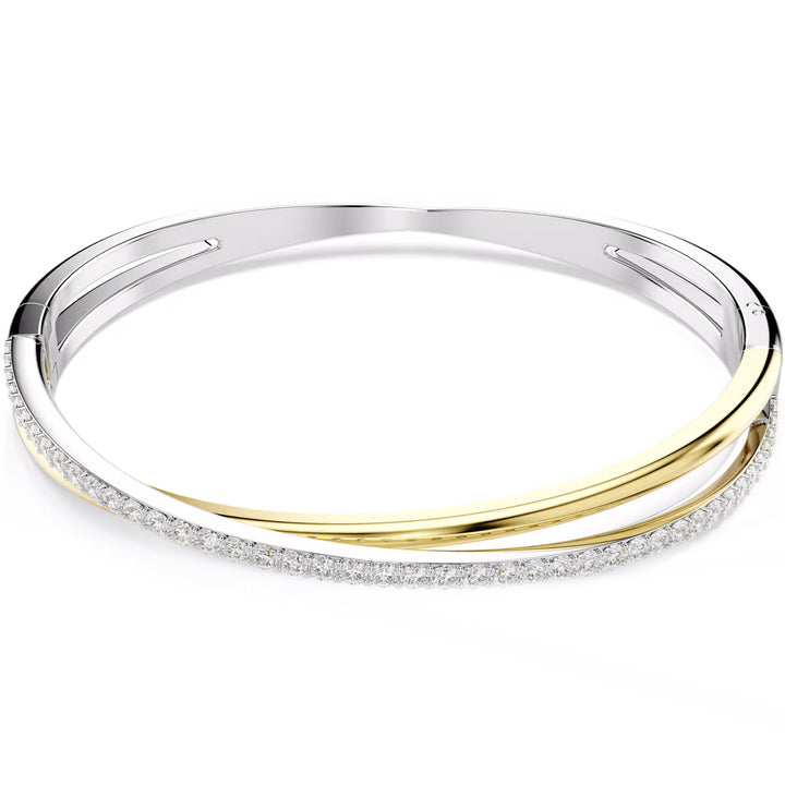 Swarovski Bracelet jonc Hyperbola Taille ronde Blanc Finition mix de métal