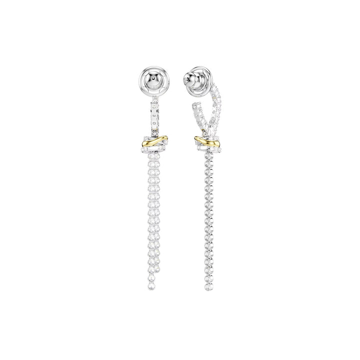 Swarovski Hyperbola Drop Ohrhänger Rundschliff Knoten Weiss Metallmix - 5752866