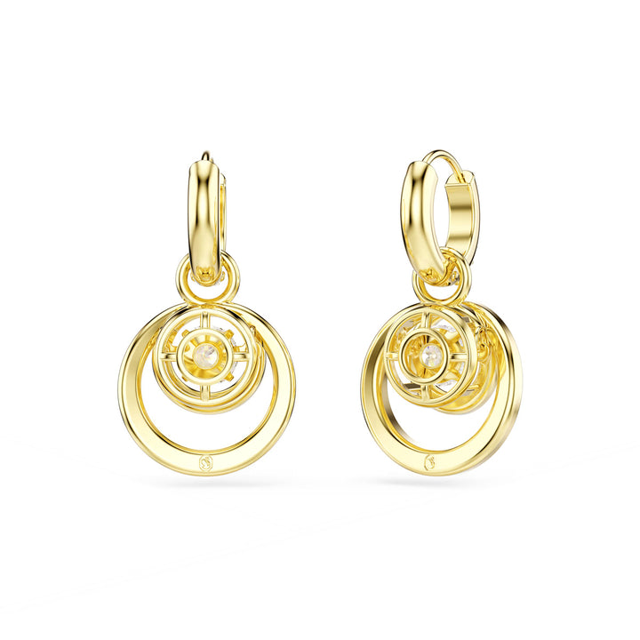 Swarovski Hyperbola Drop Ohrhänger Rundschliff Weiss Goldlegierungsschicht - 5738249
