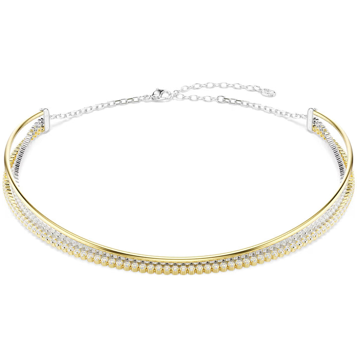Swarovski Hyperbola Halskette Rundschliff Weiss Metallmix - 5752851