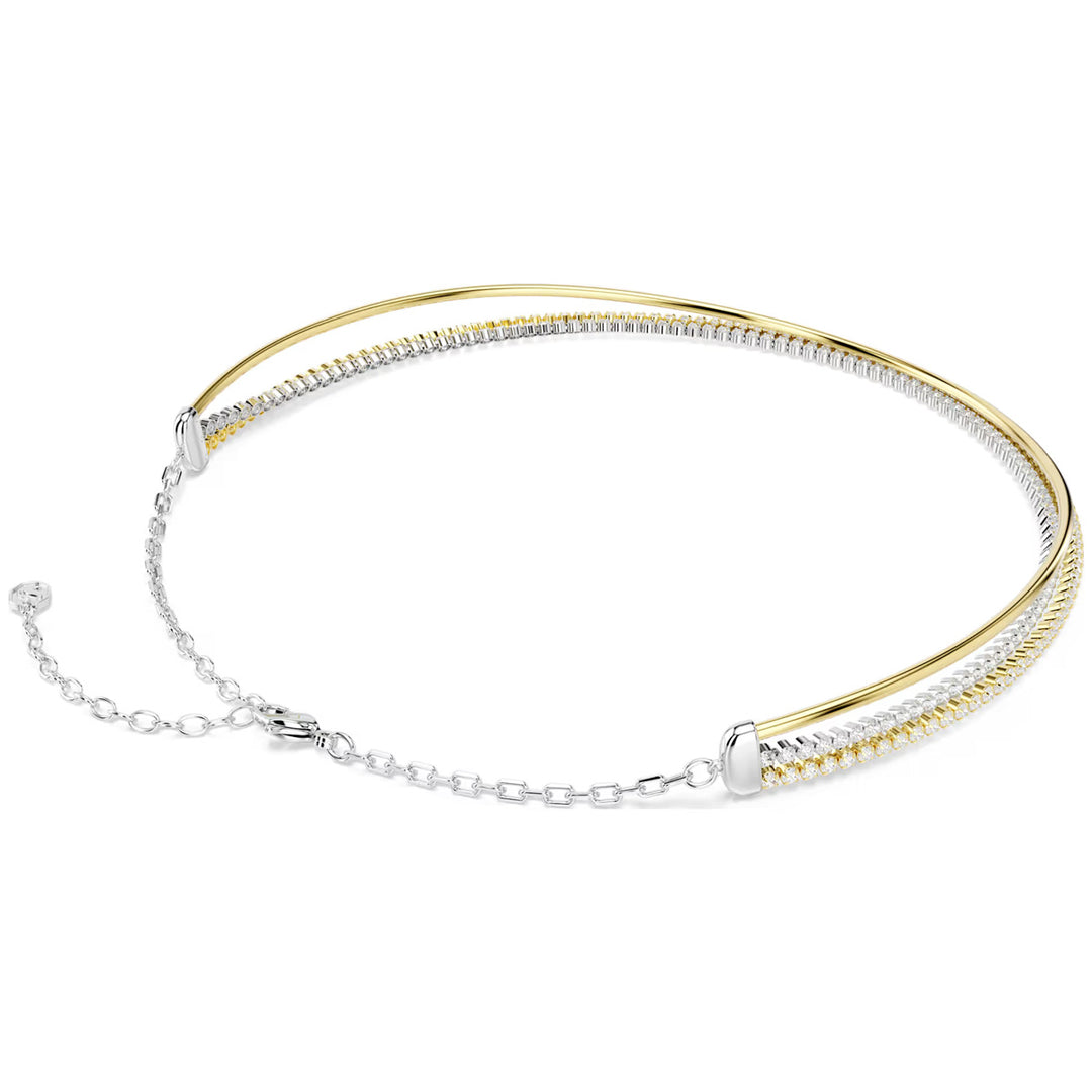 Swarovski Hyperbola Halskette Rundschliff Weiss Metallmix - 5752851