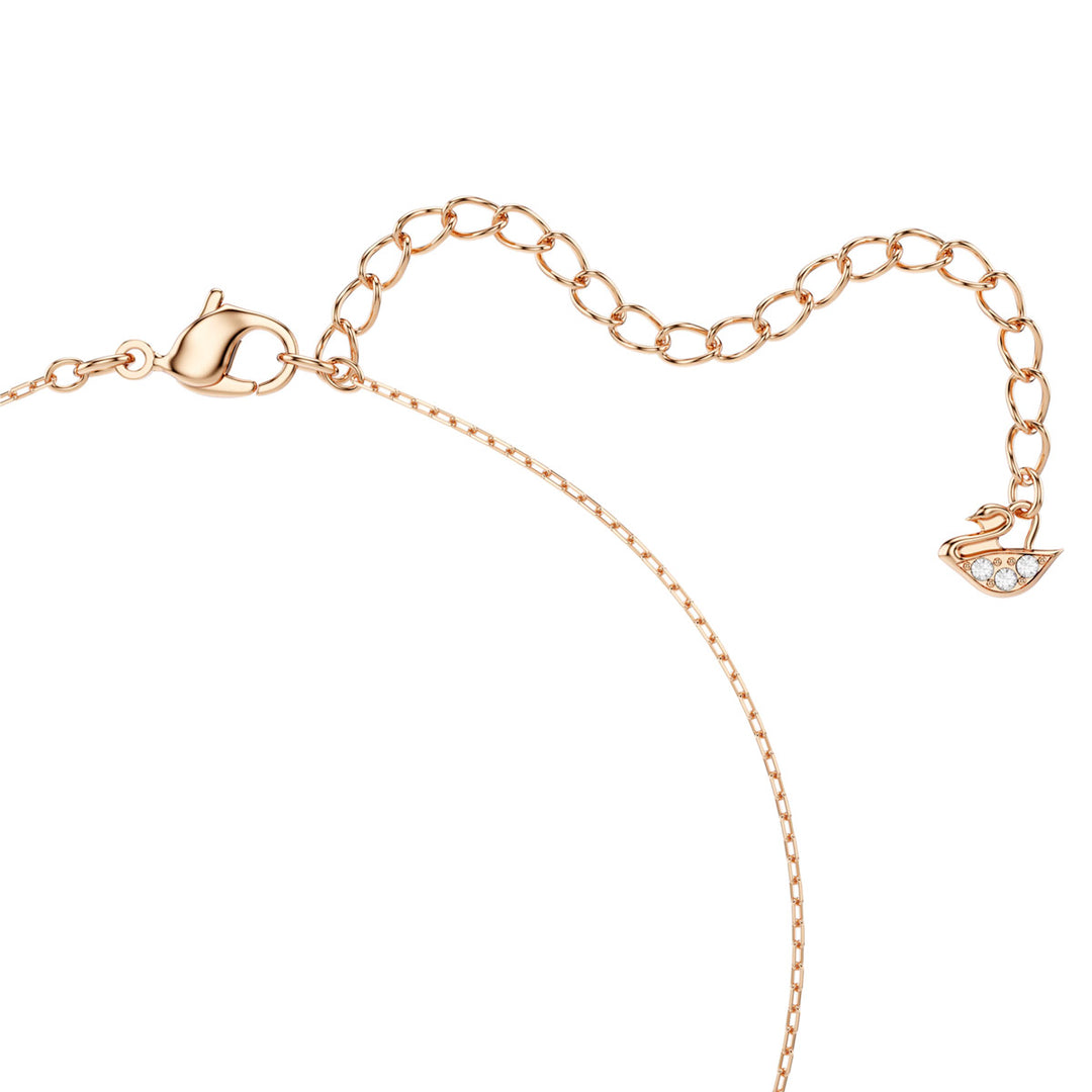 Swarovski Hyperbola Halskette Unendlichzeichen und Herz Weiss Metallmix - 5518865
