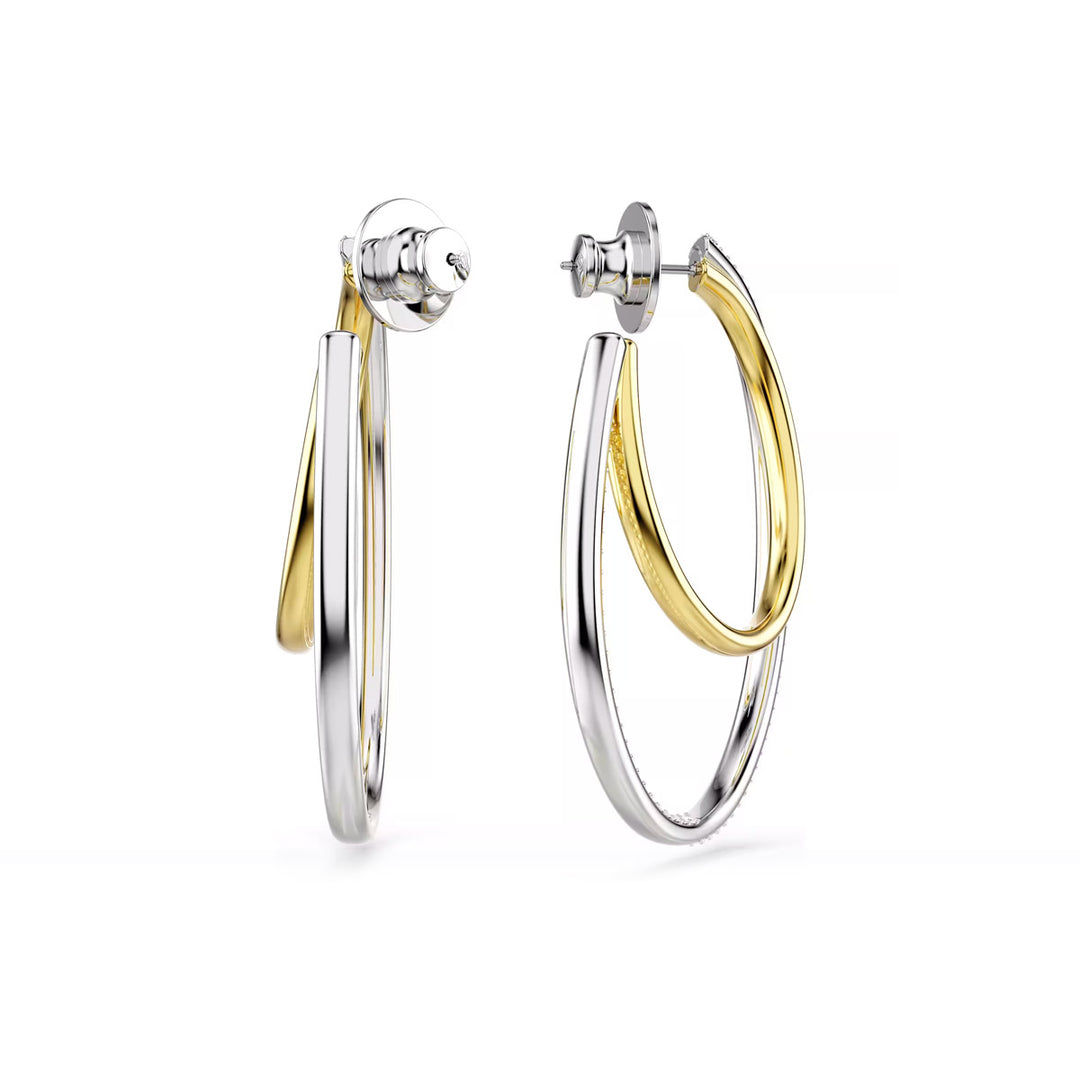 Swarovski Hyperbola Kreolen Rundschliff Mittel Weiss Metallmix - 5702400