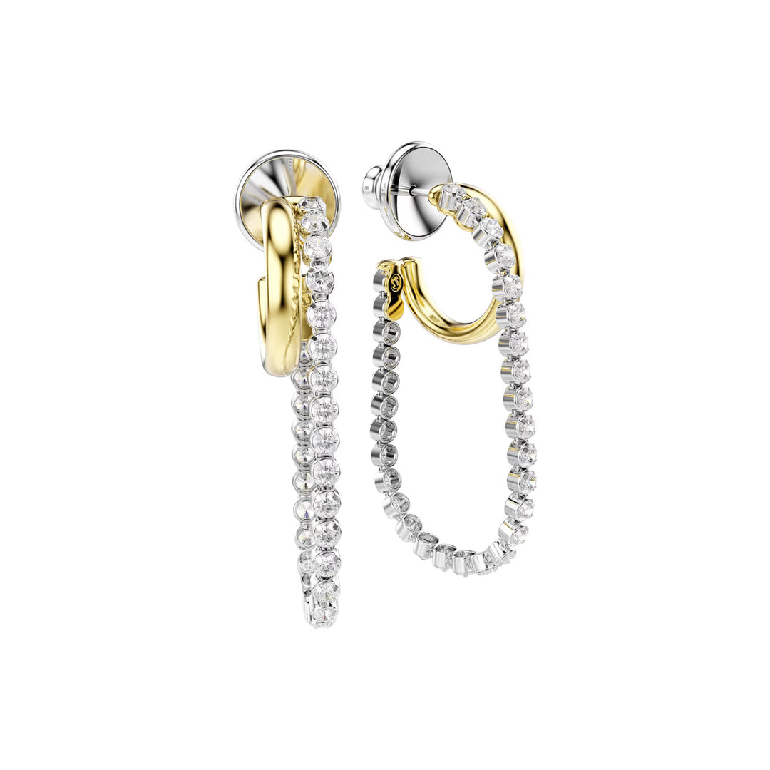 Swarovski Hyperbola Ohrringe Rundschliff Weiss Metallmix - 5749366