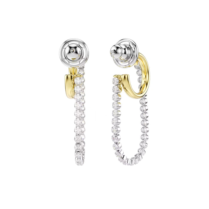 Swarovski Hyperbola Ohrringe Rundschliff Weiss Metallmix - 5749366