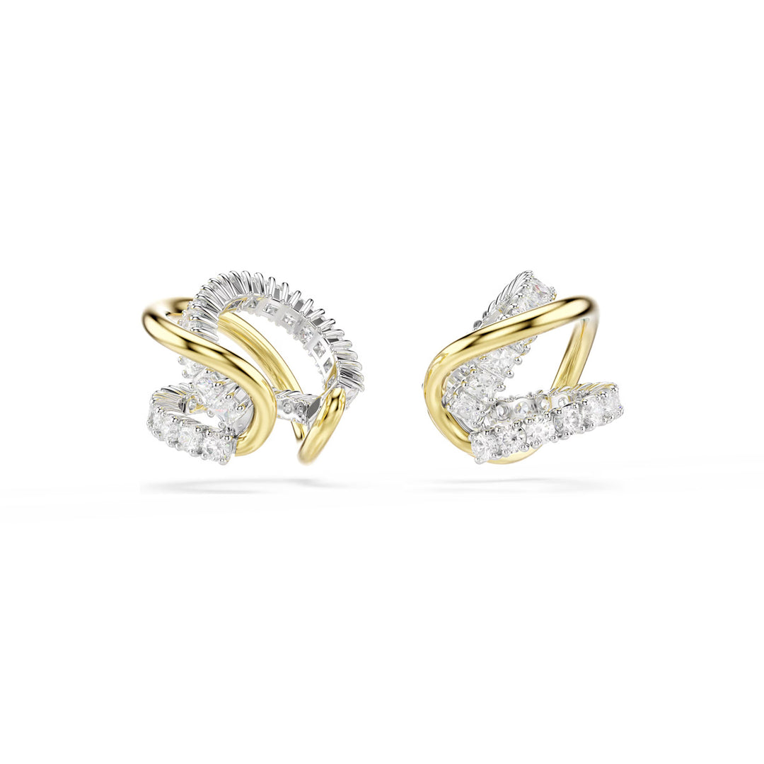 Swarovski Manchettes d’oreilles Hyperbola Tailles variées Blanches Finition mix de métal - 5742842