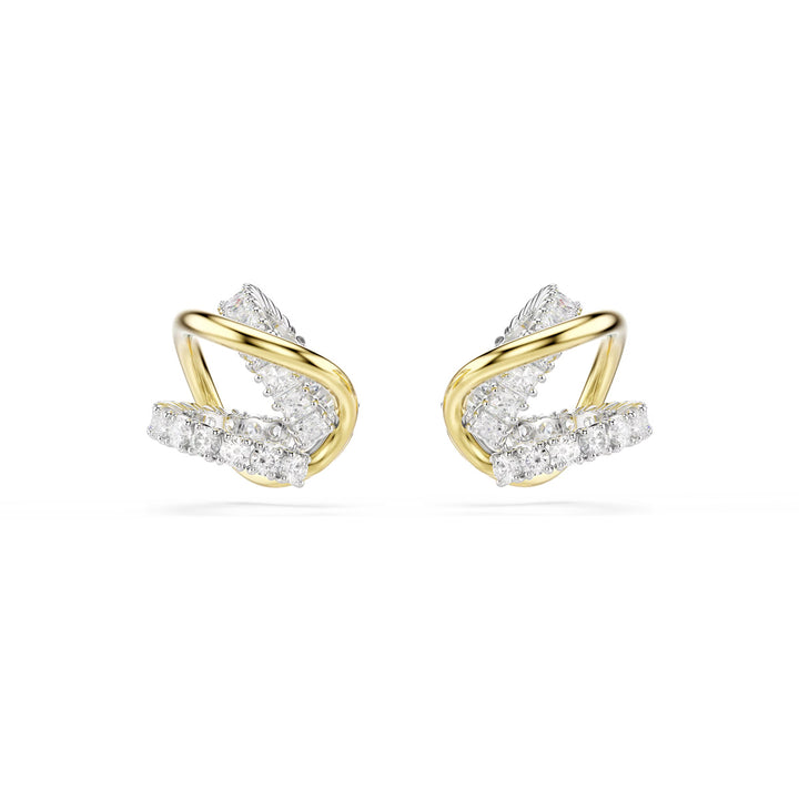 Swarovski Hyperbola Ohrspangen Verschiedene Schliffe Weiss Metallmix - 5742842