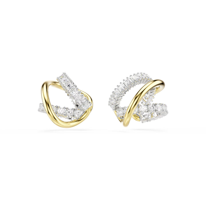 Swarovski Hyperbola Ohrspangen Verschiedene Schliffe Weiss Metallmix - 5742842