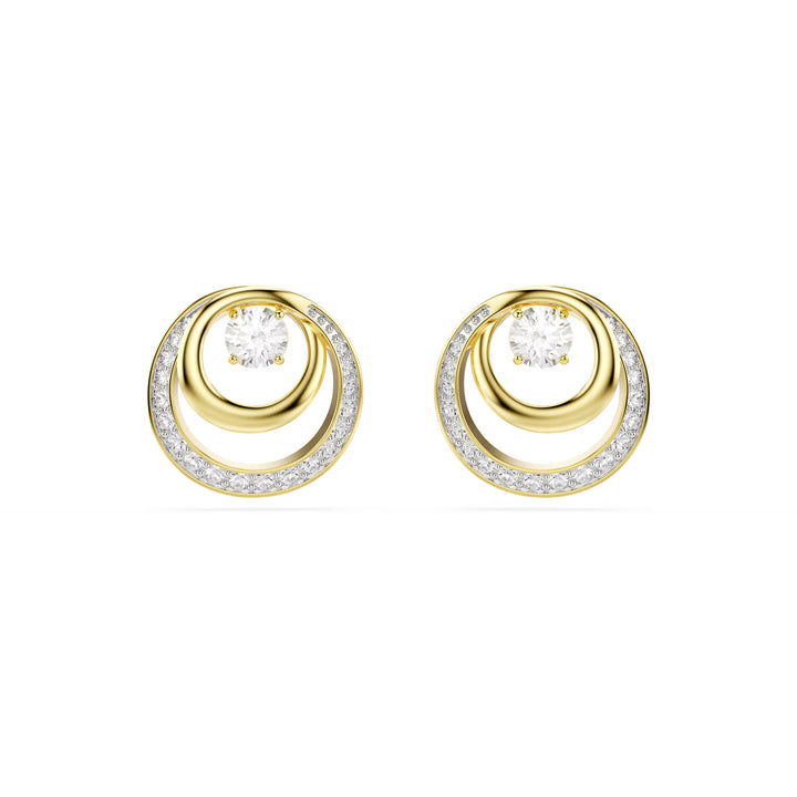 Swarovski Hyperbola Ohrstecker Rundschliff Weiss Goldlegierungsschicht - 5740407