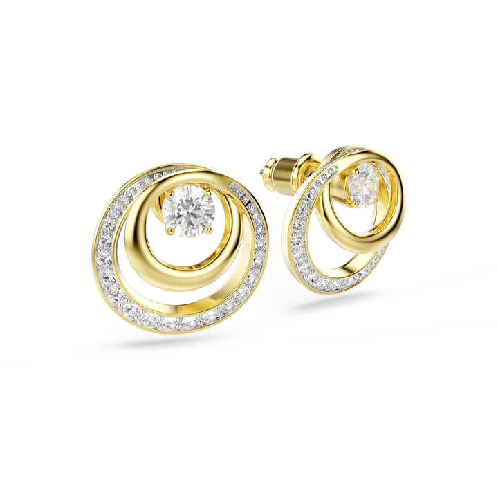 Swarovski Hyperbola Ohrstecker Rundschliff Weiss Goldlegierungsschicht - 5740407