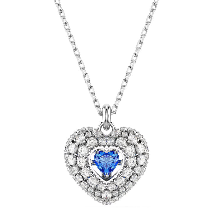 Swarovski Collana Idyllia Cuore Blu Placcato rodio - 5680403
