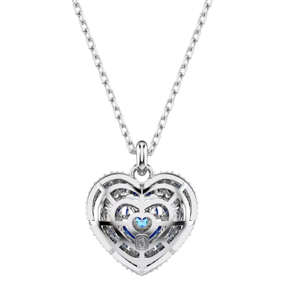 Swarovski Idyllia Halskette Herz Blau Rhodiniert - 5680403