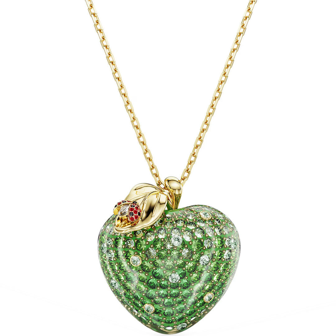 Swarovski Collana Idyllia Taglio misto Mela Verde Placcato color oro - 5742675