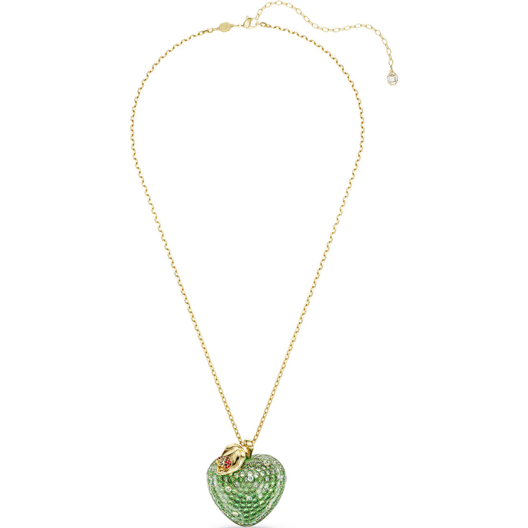 Swarovski Idyllia Halskette Verschiedene Schliffe Apfel Grün Goldlegierungsschicht - 5742675