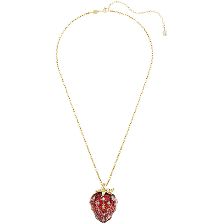 Swarovski Idyllia Halskette Verschiedene Schliffe Erdbeere Rot Goldlegierungsschicht - 5742676