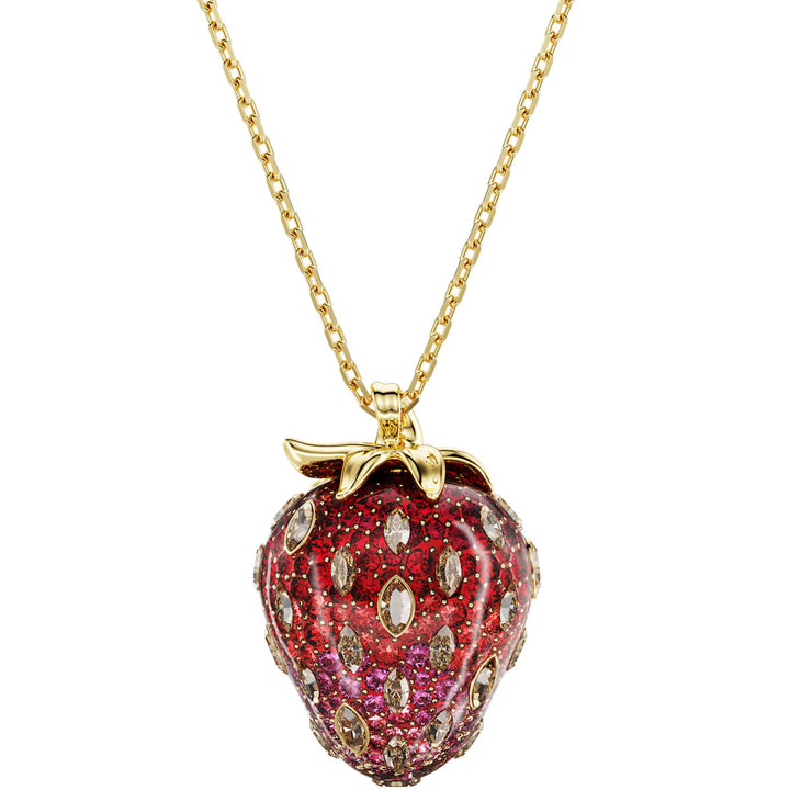 Swarovski Idyllia Halskette Verschiedene Schliffe Erdbeere Rot Goldlegierungsschicht - 5742676