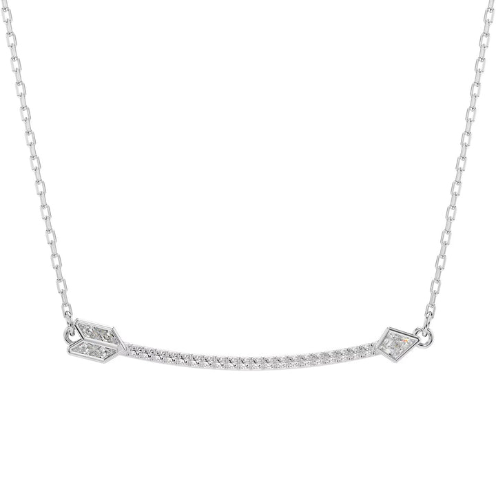 Swarovski Collier Idyllia Tailles variées Flèche Blanc Métal rhodié - 5737293