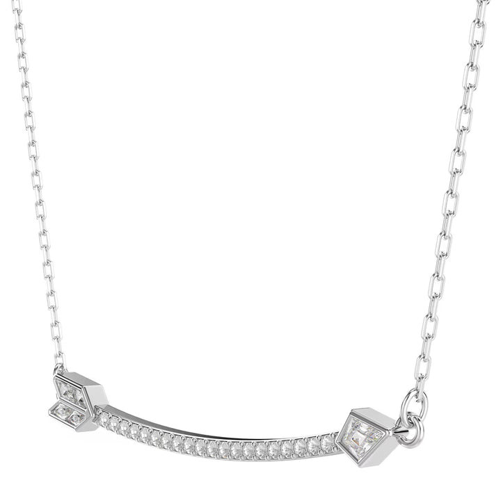 Swarovski Idyllia Halskette Verschiedene Schliffe Pfeil Weiss Rhodiniert - 5737293