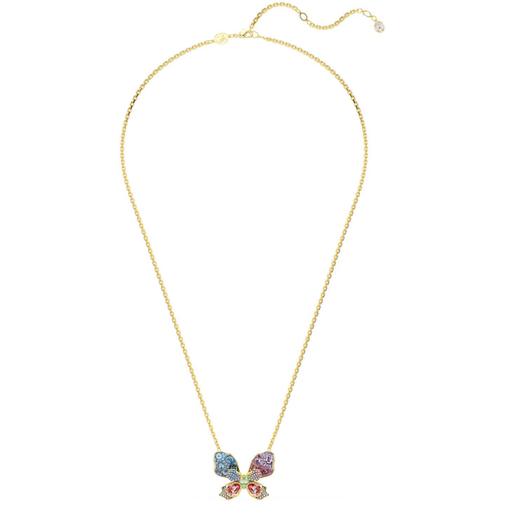 Swarovski Idyllia Halskette und Brosche Verschiedene Schliffe Pavé Schmetterling Mehrfarbig Metallmix - 5709951