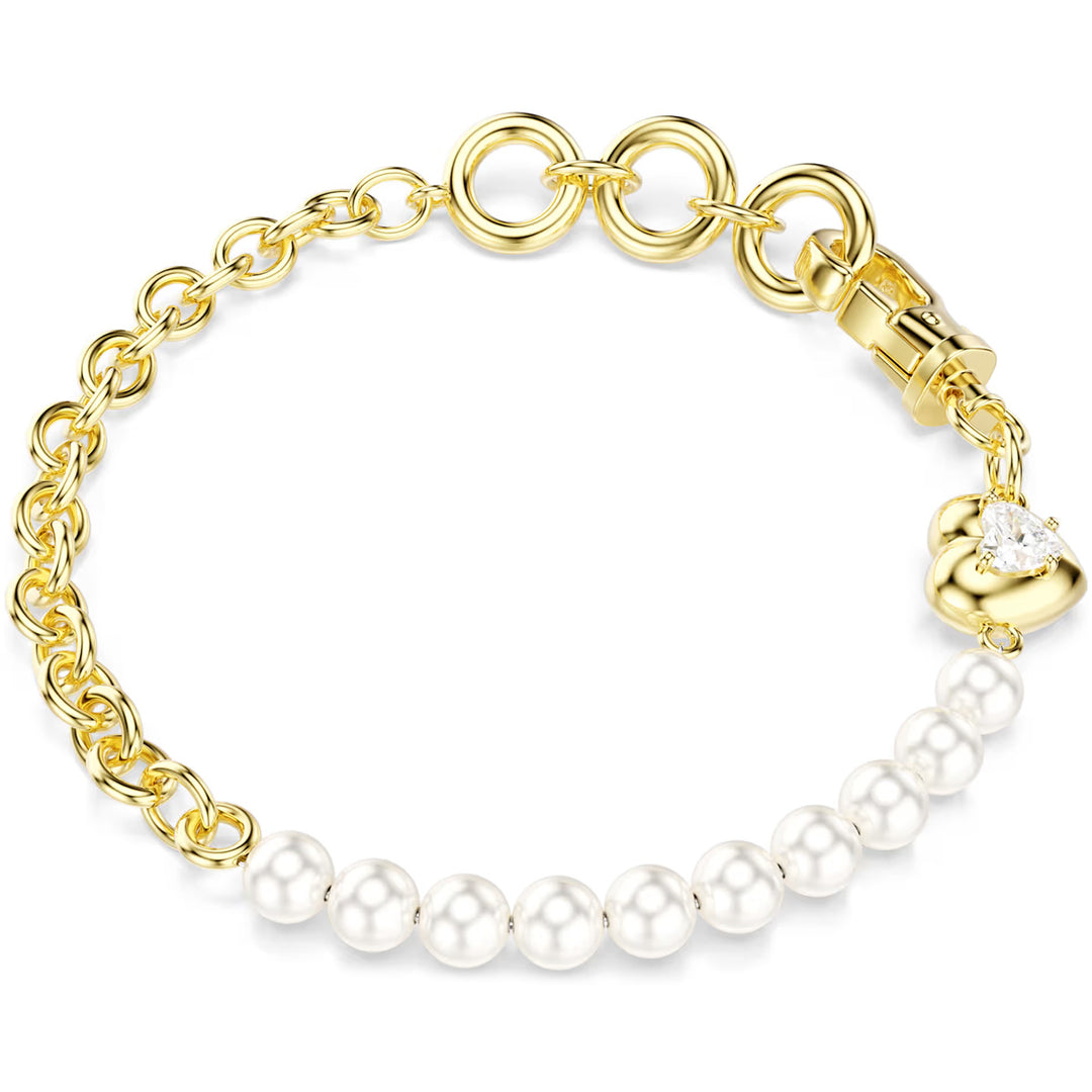 Swarovski Idyllia Armband Kristallperle Weiss Goldlegierungsschicht - 5737299