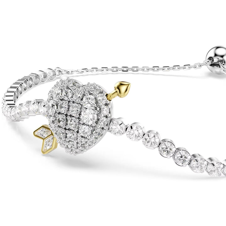 Swarovski Idyllia Armband Verschiedene Schliffe Herz mit Pfeil Weiss Rhodiniert - 5742022