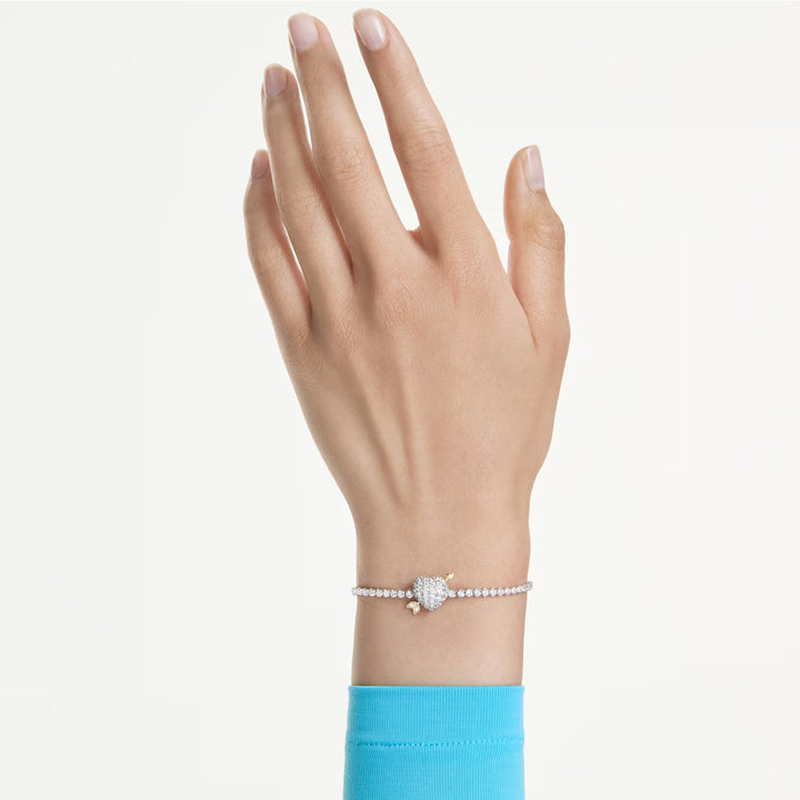 Swarovski Idyllia Armband Verschiedene Schliffe Herz mit Pfeil Weiss Rhodiniert - 5742022