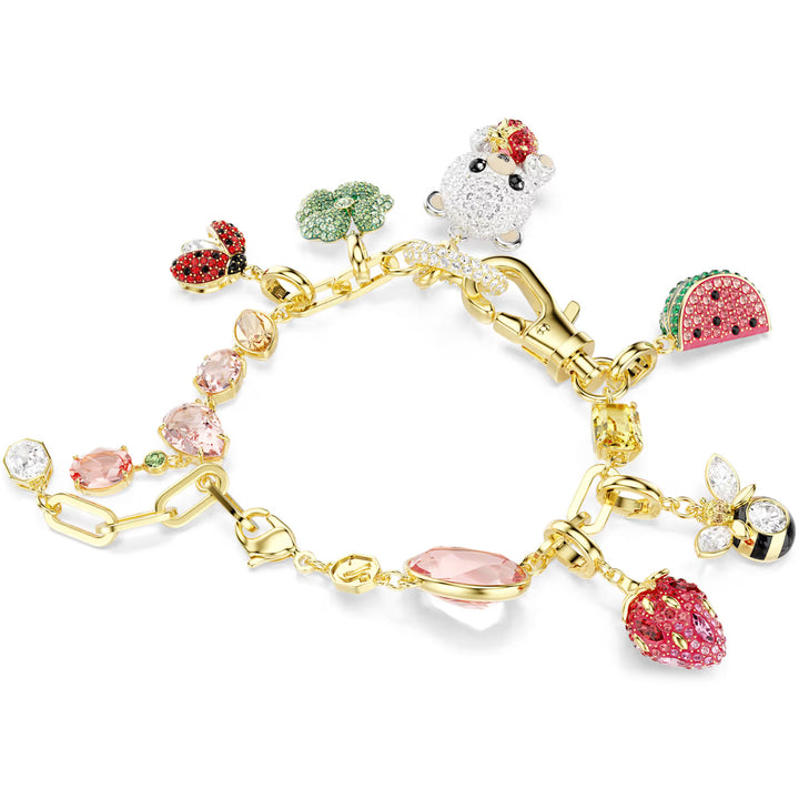 Swarovski Idyllia Armband Verschiedene Schliffe Verschiedene Motive Mehrfarbig Goldlegierungsschicht - 5742683