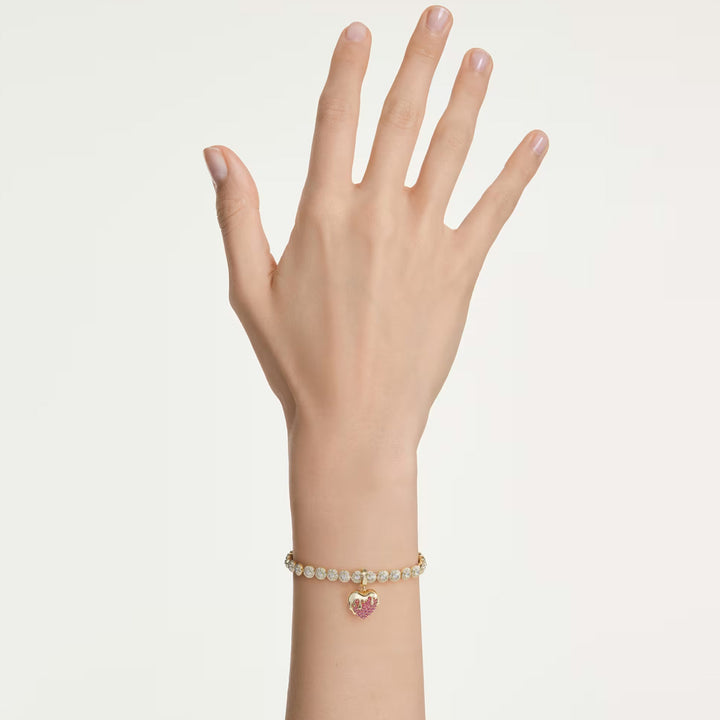 Swarovski Idyllia Charm Rundschliff Herz Rosa Goldlegierungsschicht - 5742953