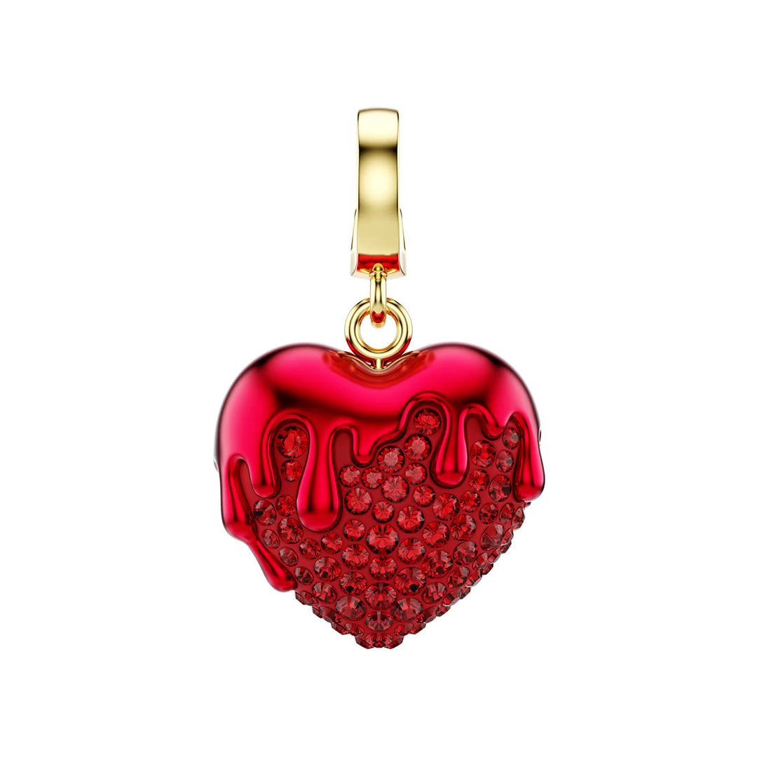 Swarovski Charm Idyllia Taille ronde Cœur Rouge Placage de ton or - 5742994