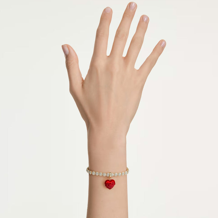 Swarovski Idyllia Charm Rundschliff Herz Rot Goldlegierungsschicht - 5742994