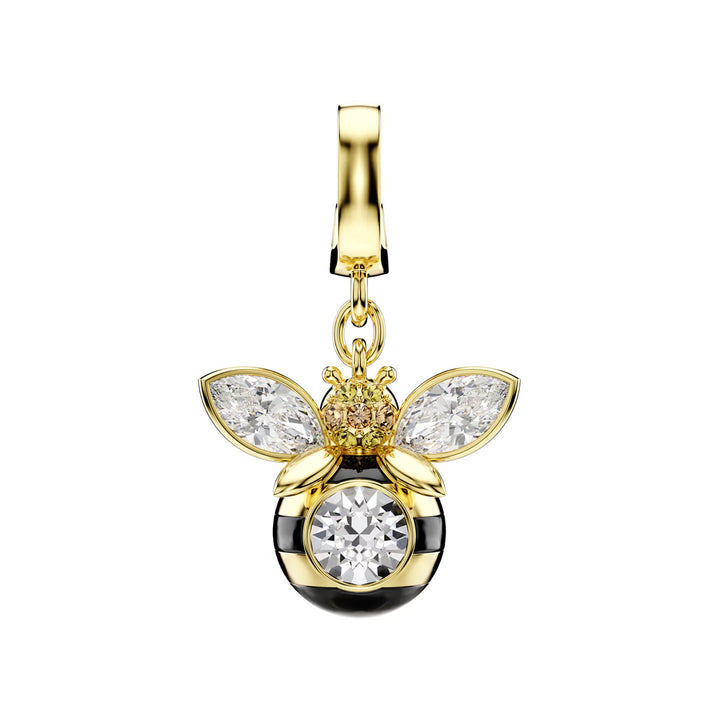 Swarovski Idyllia Charm Mixed cuts Bee Multicolored Gold tone plated - 5743132