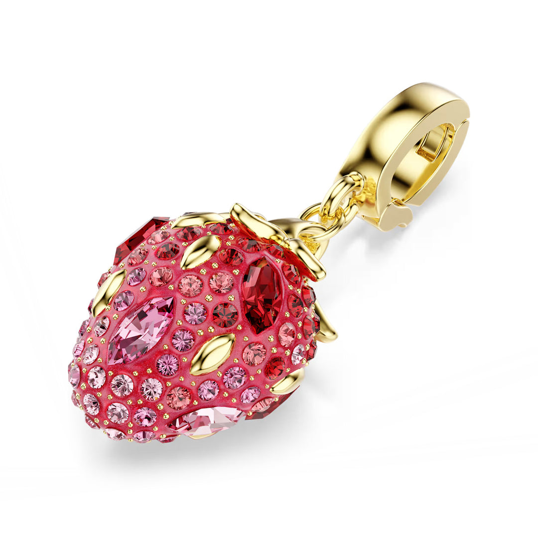 Swarovski Idyllia Charm Verschiedene Schliffe Erdbeere Rot Goldlegierungsschicht - 5743136