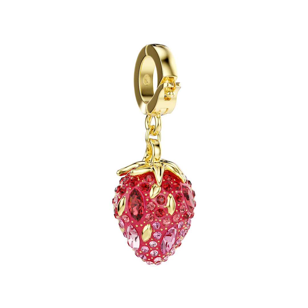 Swarovski Idyllia Charm Verschiedene Schliffe Erdbeere Rot Goldlegierungsschicht - 5743136