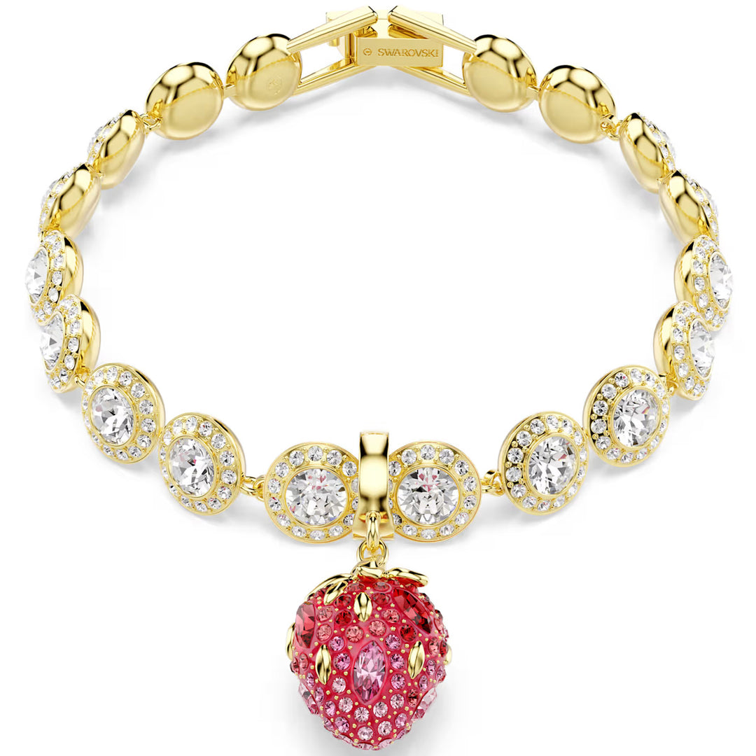 Swarovski Idyllia Charm Verschiedene Schliffe Erdbeere Rot Goldlegierungsschicht - 5743136